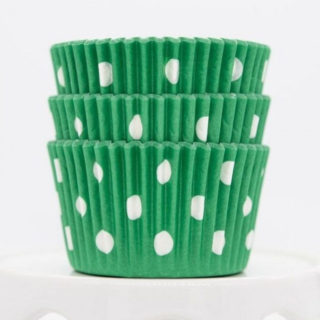 Green Polka Dots Muffin Liner - H03208