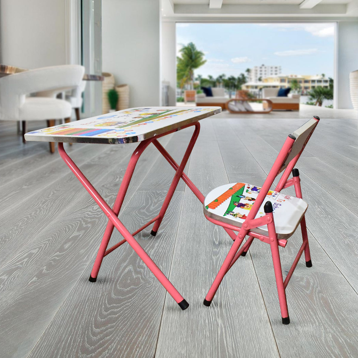 Foldable Study Table Chair Set (2 Pc Set) – ALL MY WISH