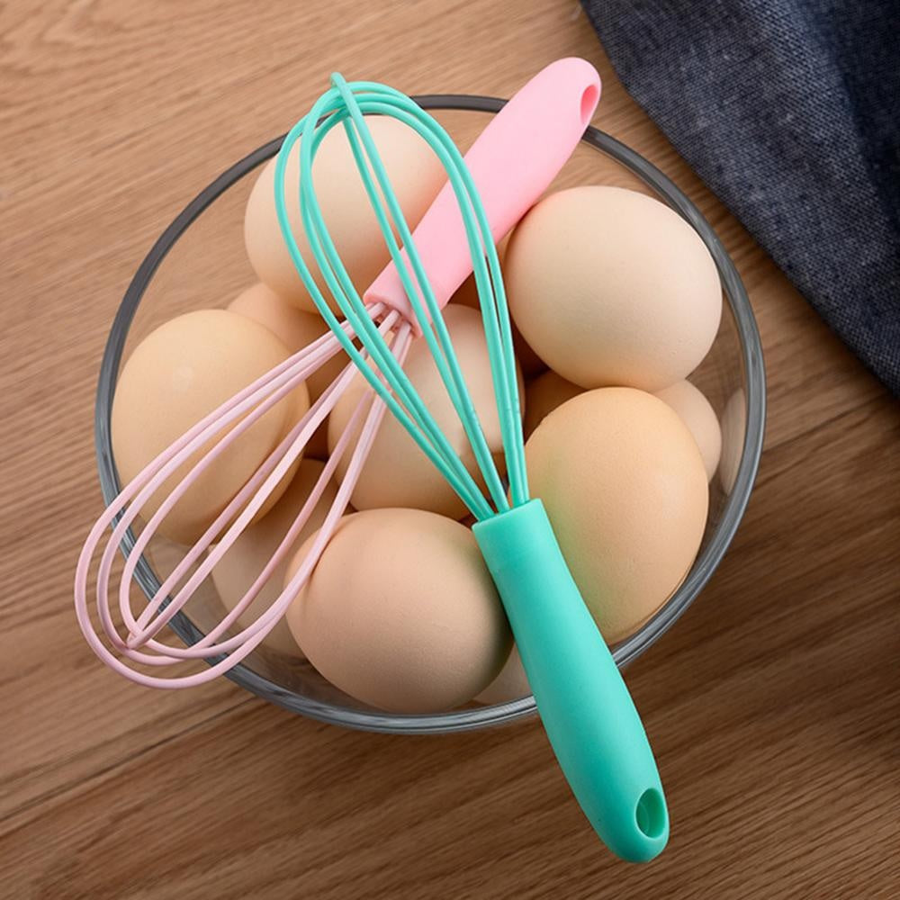 Silicone Whisk Egg Curd Beater Kitchen Tool H00895