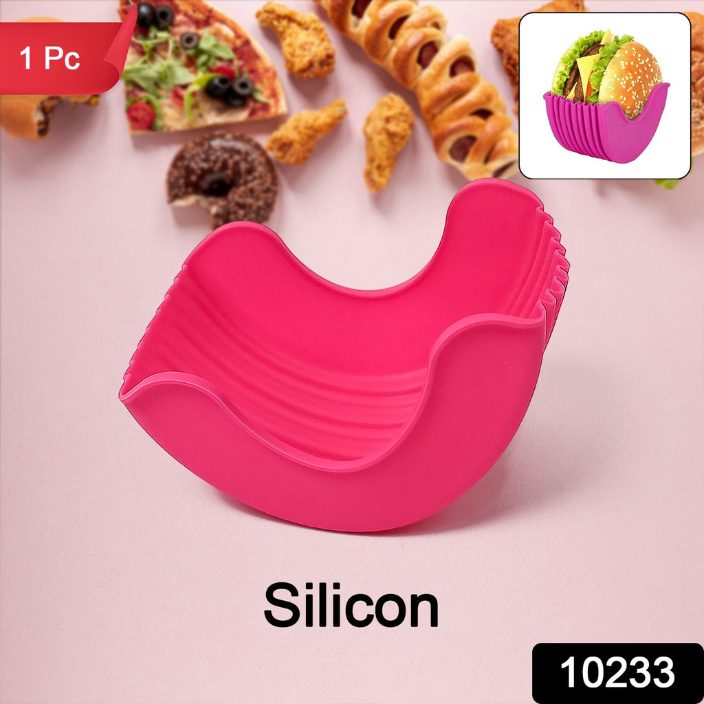 Silicone Burger Holder Snack Holder Reusable