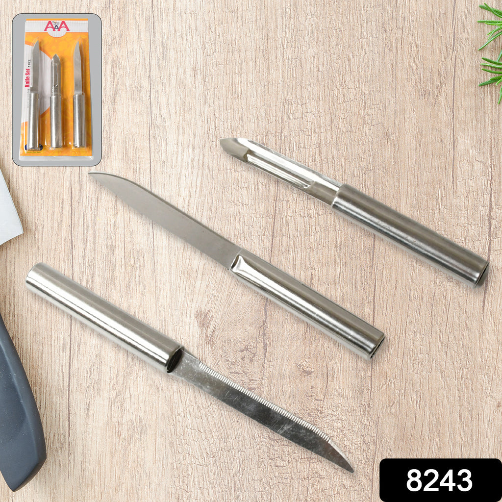 Multipurpose Sharp Cutting Knife Set (Pack of 3)