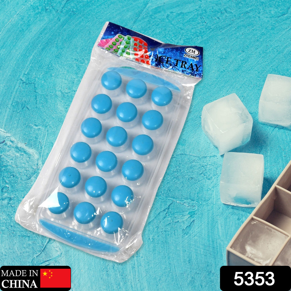 Push Pop Ice Cube Tray with Flexible Silicone Bottom (1 Pc)