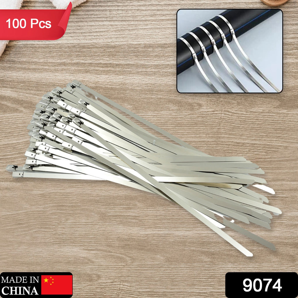 Stainless Steel Cable Tie Set, 100pcs for Industrial Use
