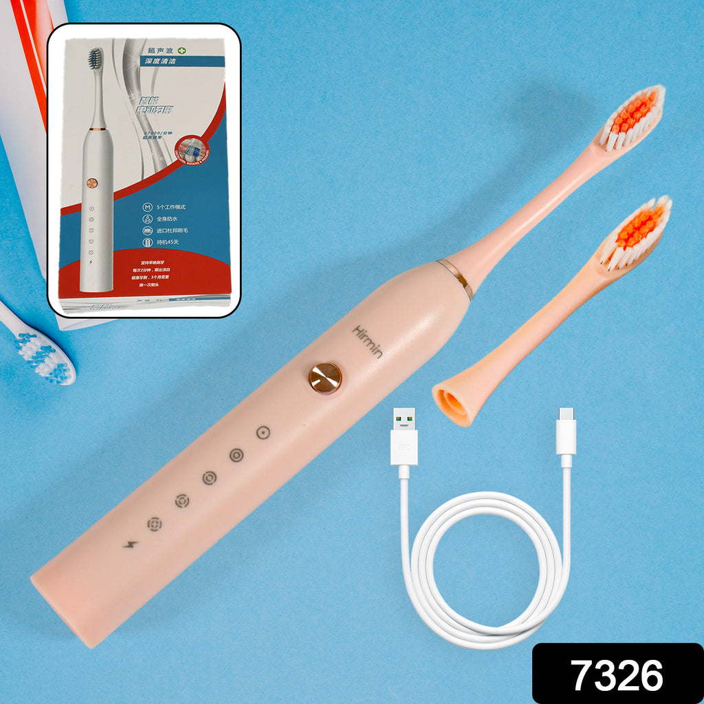 Electric Toothbrush for Deep Cleaning with Extra Heads