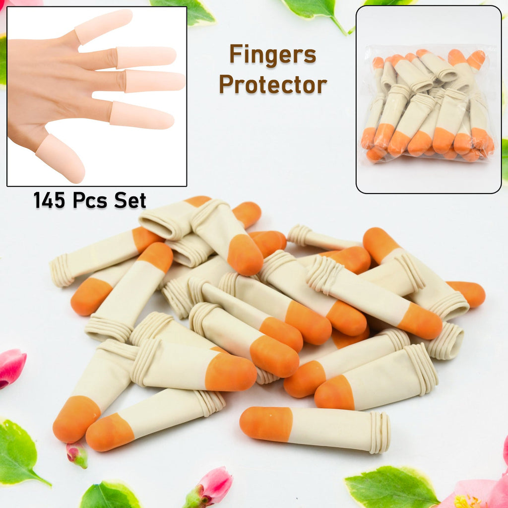 Finger Caps Silicone Protectors (145 Pcs Set)