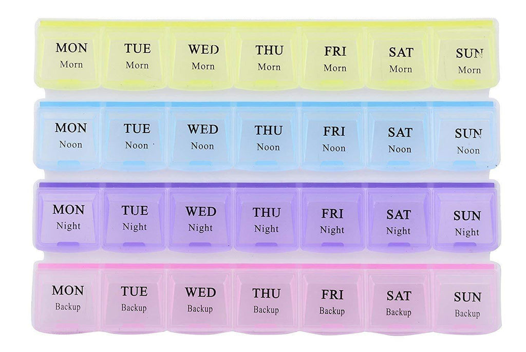 4-Row Weekly Pill Case Organizer (7 Days, 1pc)