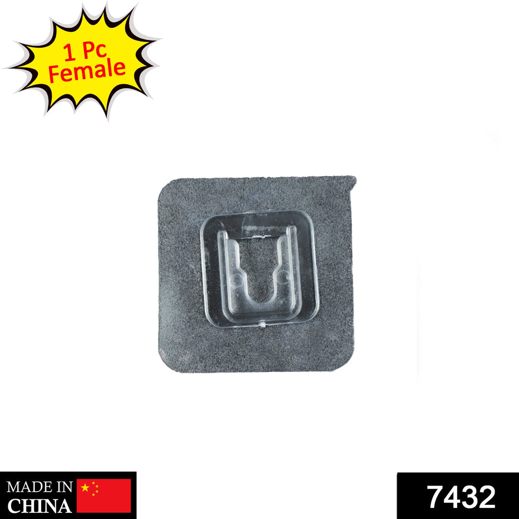 Transparent Sticker with Female Magic Adhesive