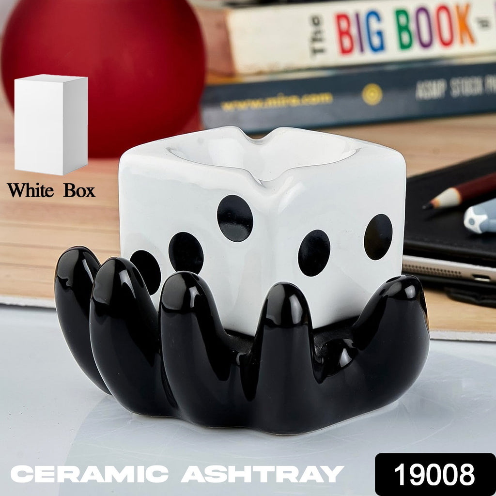 Ceramic Ashtray Unique Colourful Retro Smoking Accessory