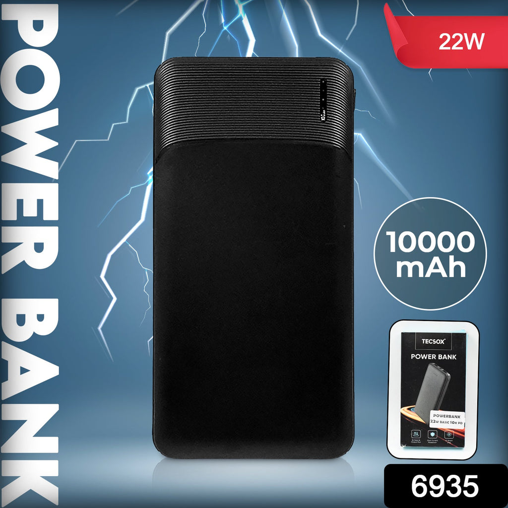 10000mAh Slim Power Bank - 22W Fast Charging