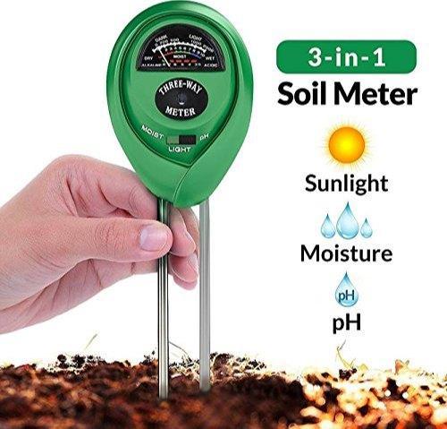 3-in-1 Soil Tester, Moisture Sensor for Plants (1 Pc)