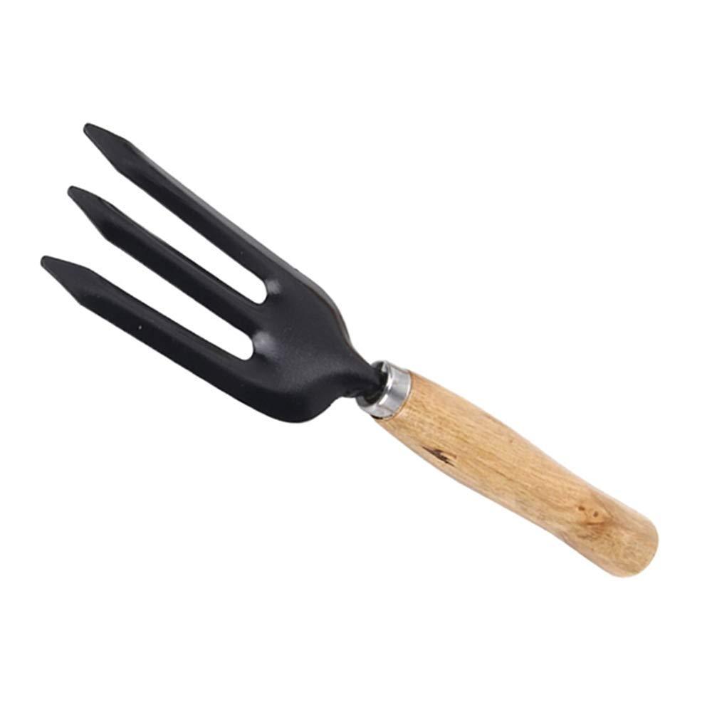 Hand Weeding Fork, Steel Black for Gardening (1 Pc)