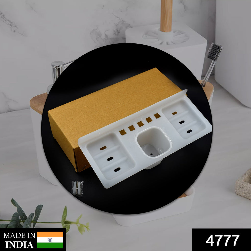 4-in-1 Soap Dish Tray for Bathroom & Kitchen Use