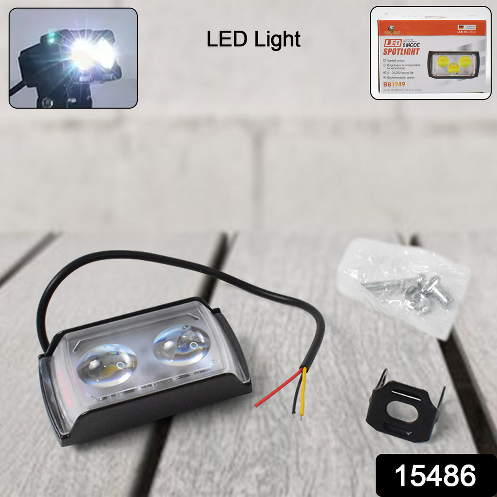 6-Mode LED Spotlight Mini Fog Light (1 Pc)