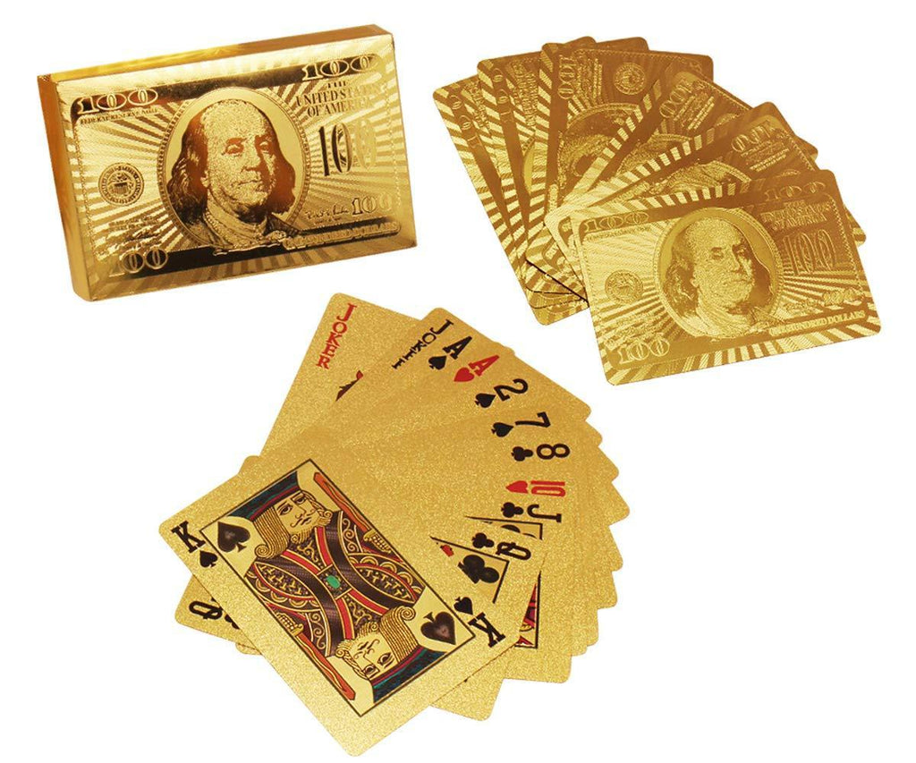 Gold Plated Poker Playing Cards (Golden)