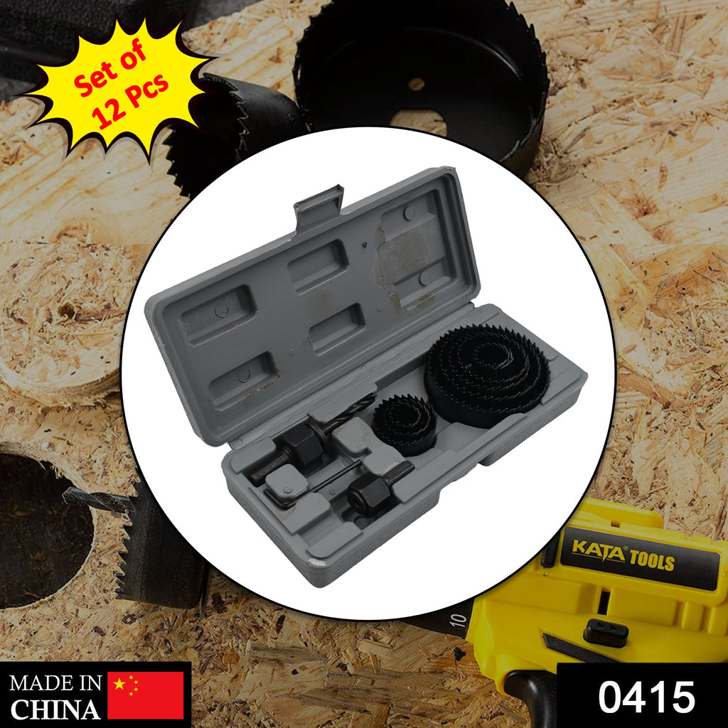 12-Pc Hole Saw Kit (19-64mm)