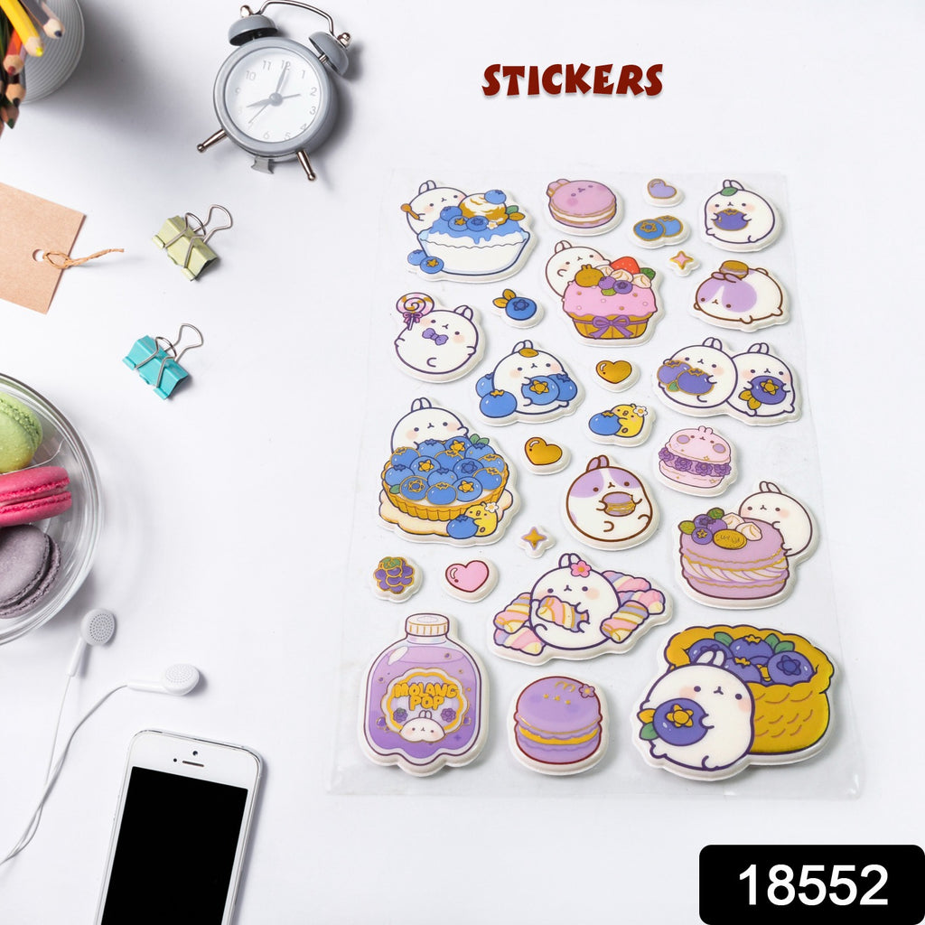 3D Adhesive Stickers for Crafts & DIY Projects (1 Sheet)