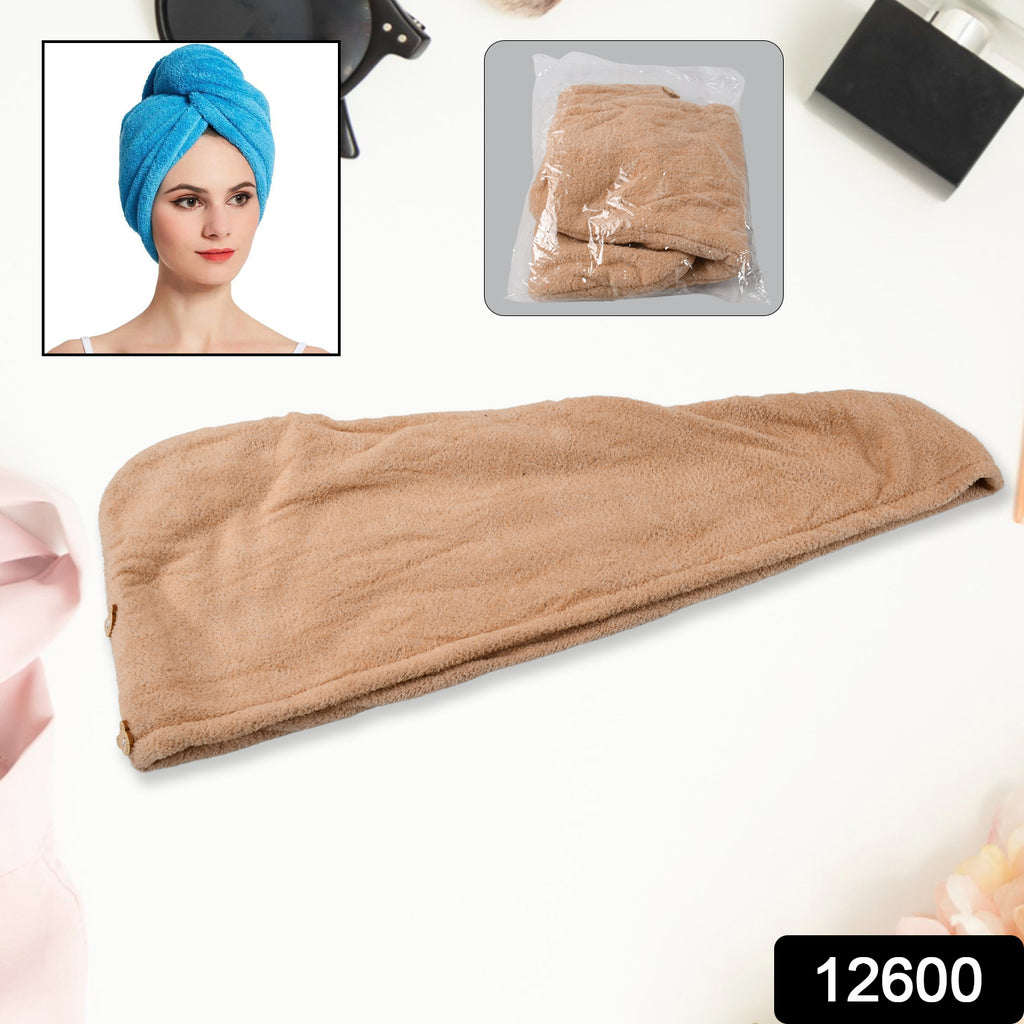 Microfiber Hair Wrap Towel for Quick Drying (1 Pc)