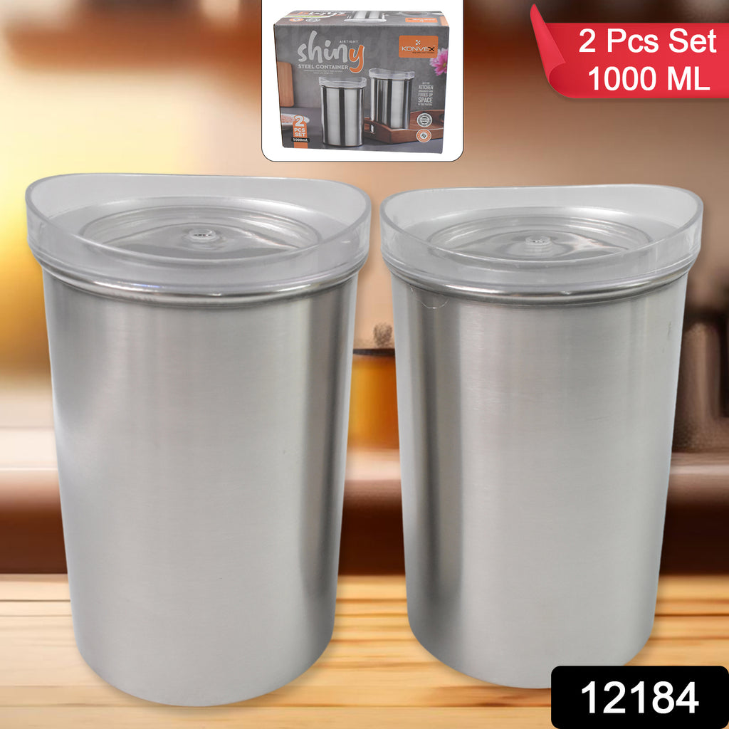Stainless Steel Airtight Containers Set (1000 Ml)