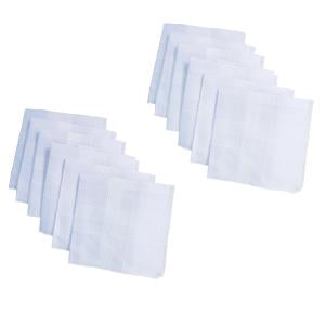 Men’s King-Size Handkerchiefs, Formal Pack of 12 (1 Set)