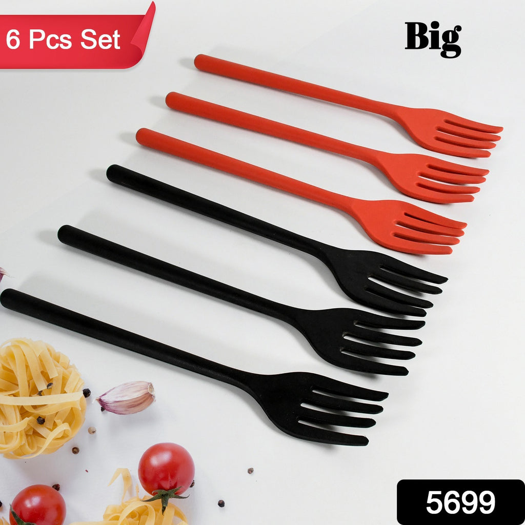 Silicone Forks for Cooking, Heat-Resistant, 6 Pcs