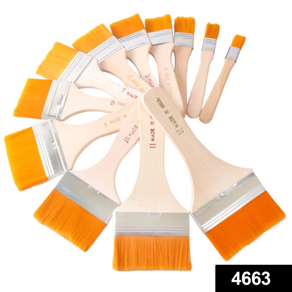 Artistic Flat Painting Brush Set of 12