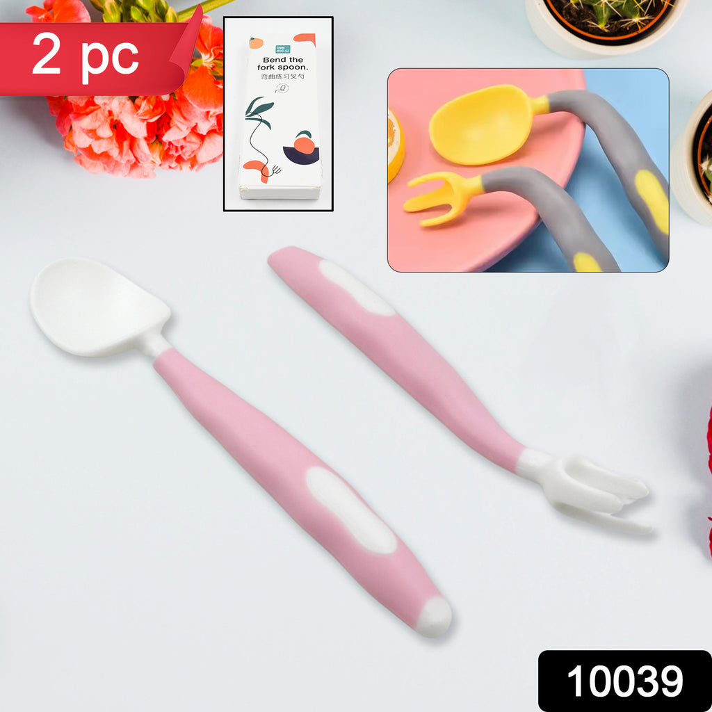 Silicone Bendable Kids Spoons & Forks with Travel Case