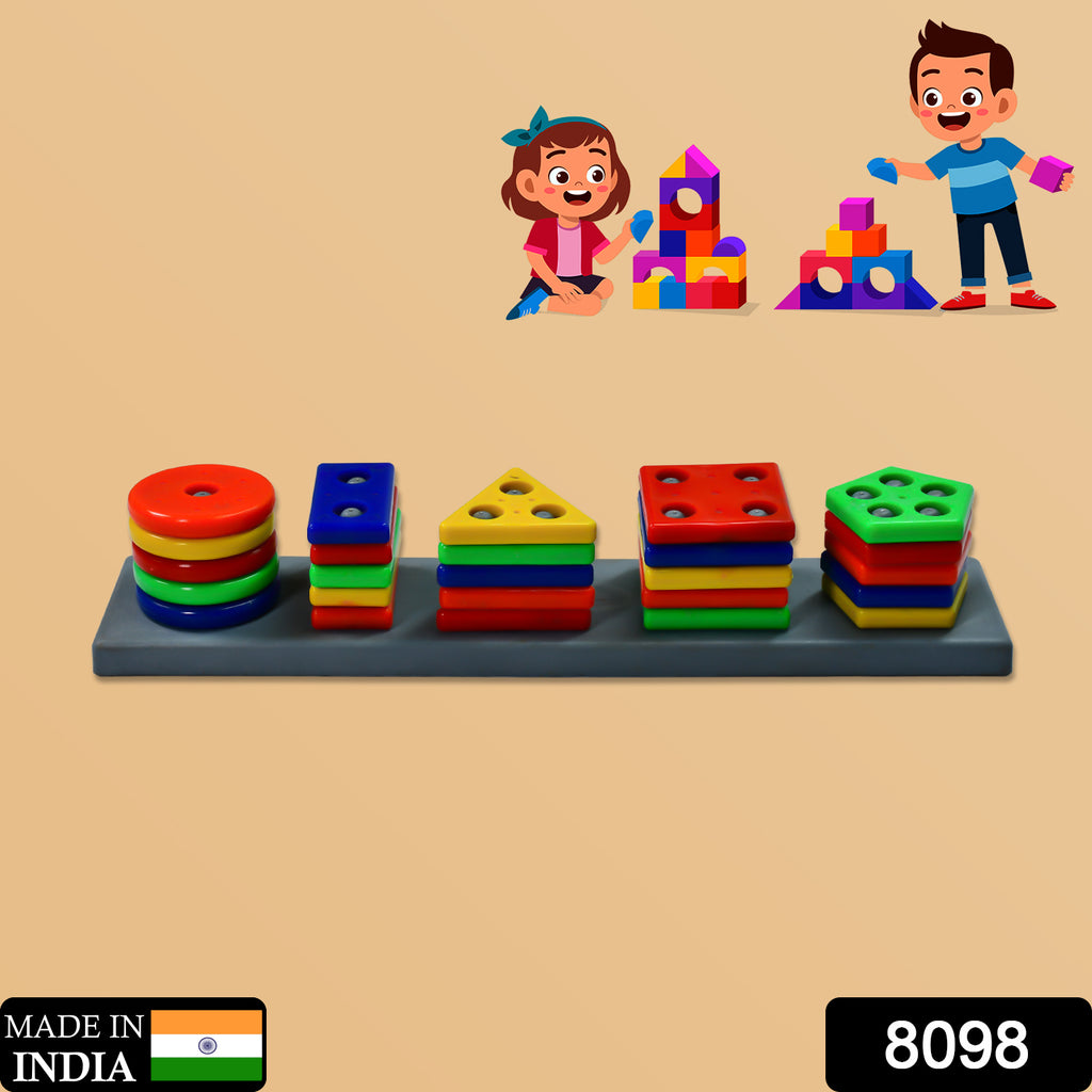 Geometric Brick 5 Angle Matching Blocks For Kids