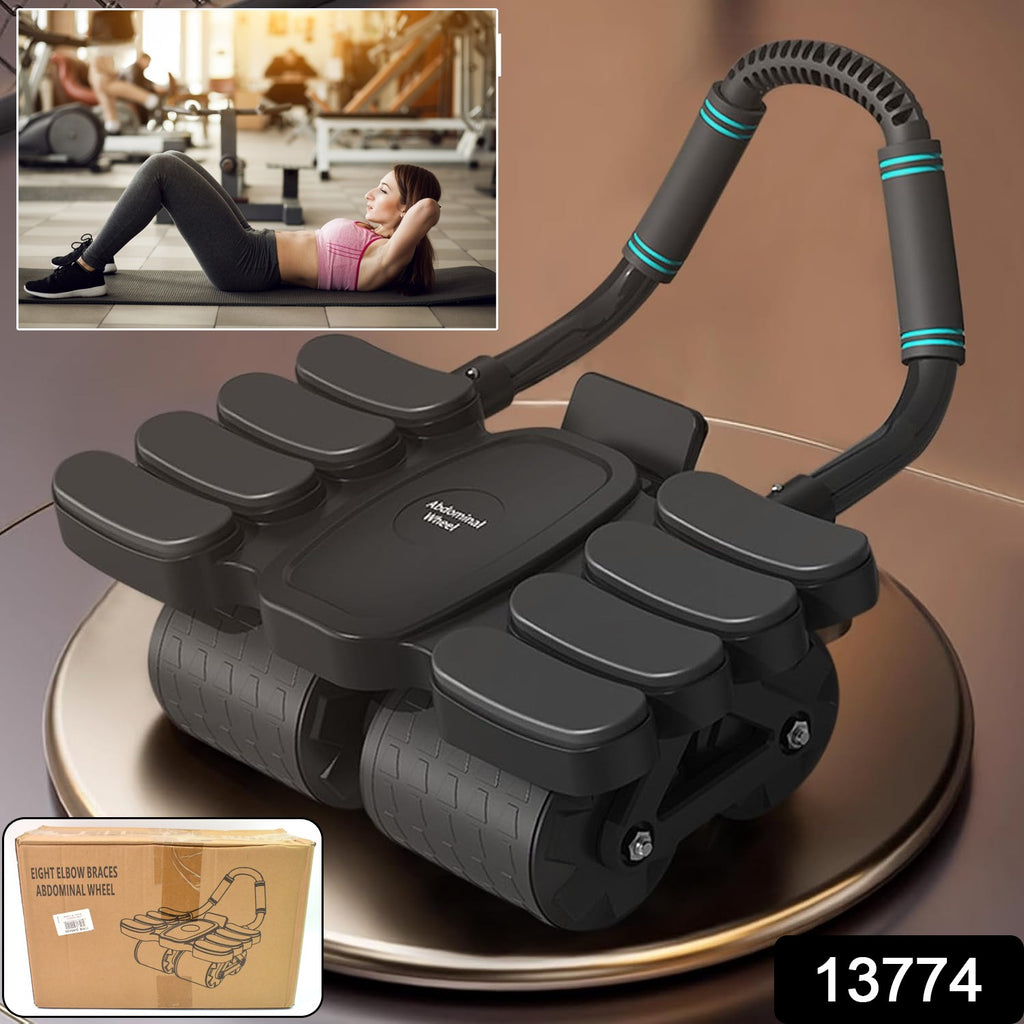 Abdominal Wheel with 8 Elbow Supports (1 Pc)