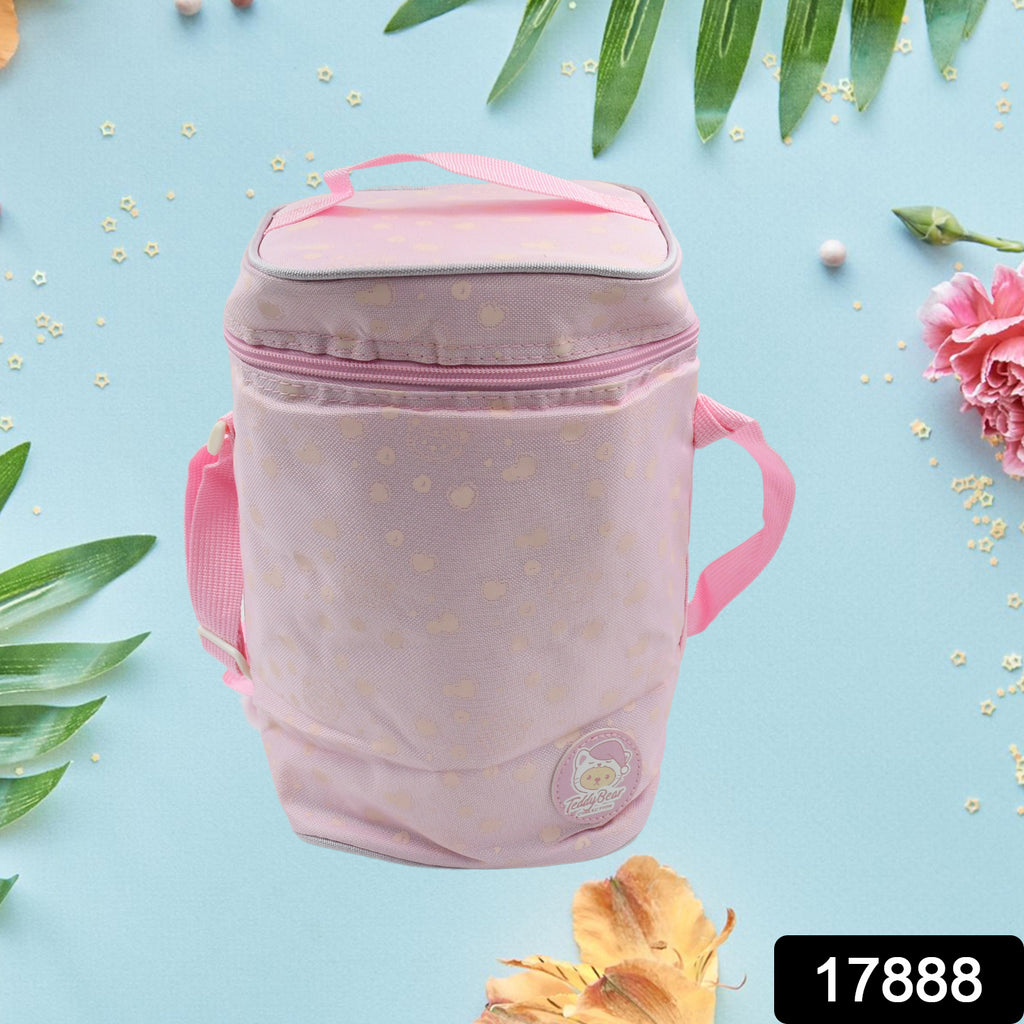 Zip Lunch Bag, Cute Animal Design with Adjustable Strap