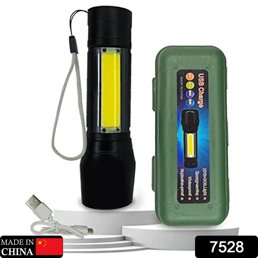 Mini LED Rechargeable Flashlight, Long Range Emergency