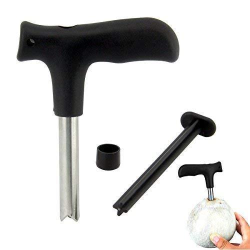 Stainless Steel Coconut Opener Tool with Comfortable Grip