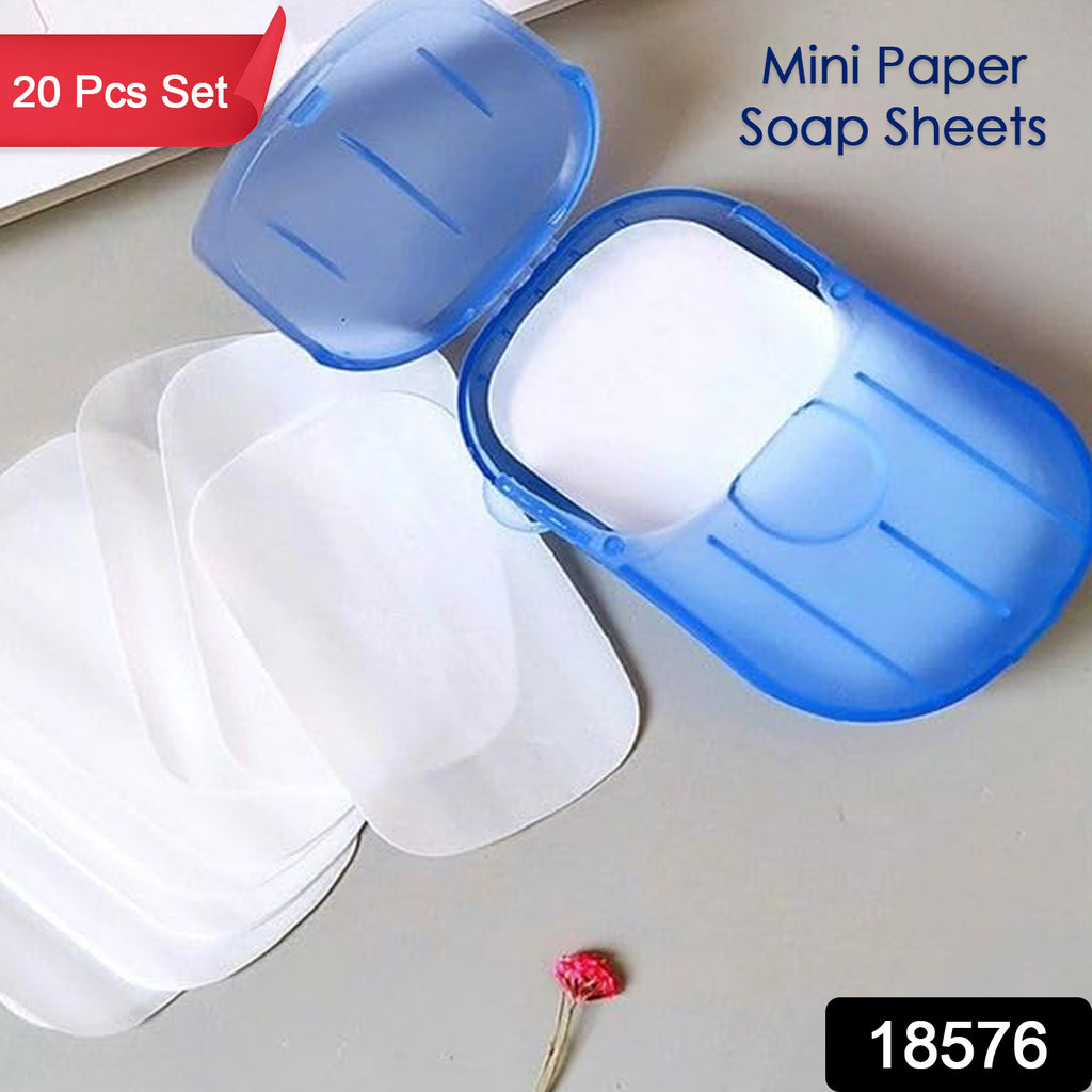 Travel Paper Soap Sheet With Mini Box (20 Sheets)