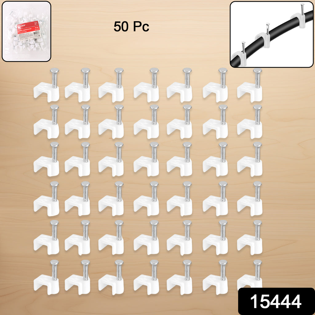 Nail Cable Clips For Wire Management (10mm  50 Pc)