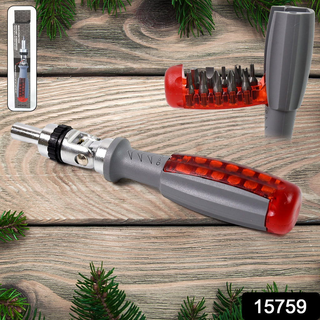 Multi Bits Ratchet Screwdriver Set Adjustable Angle