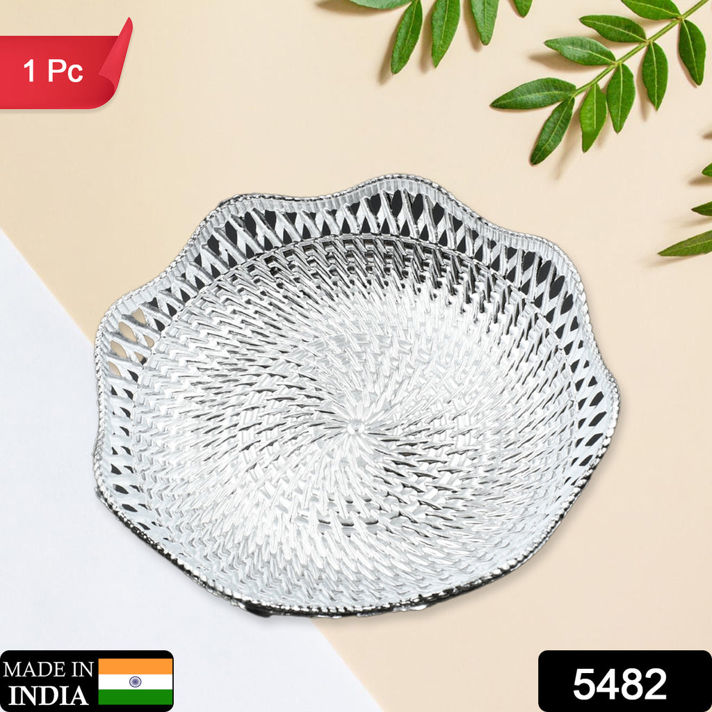 Round Multipurpose Serving Tray - Traditional Design