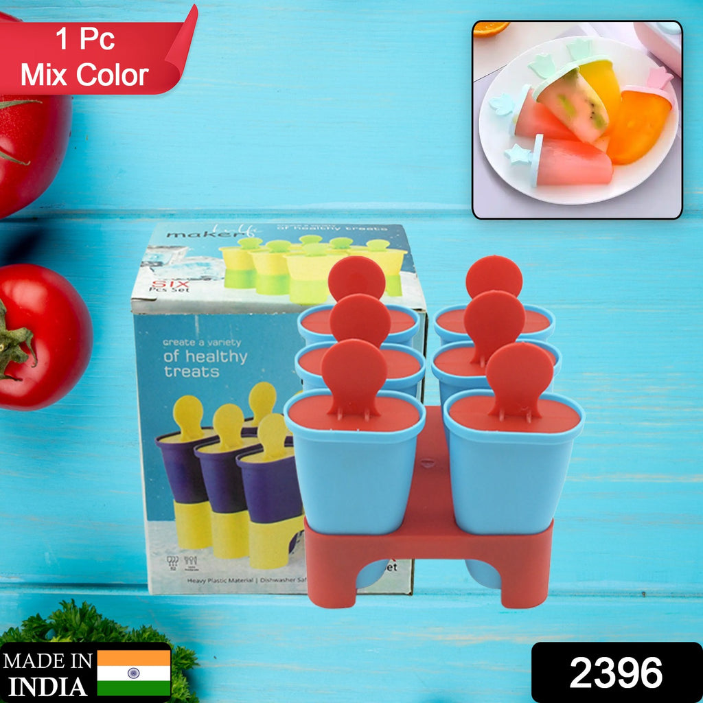 Ice Candy Maker 6 Pcs Set Kulfi Popsicle Mould