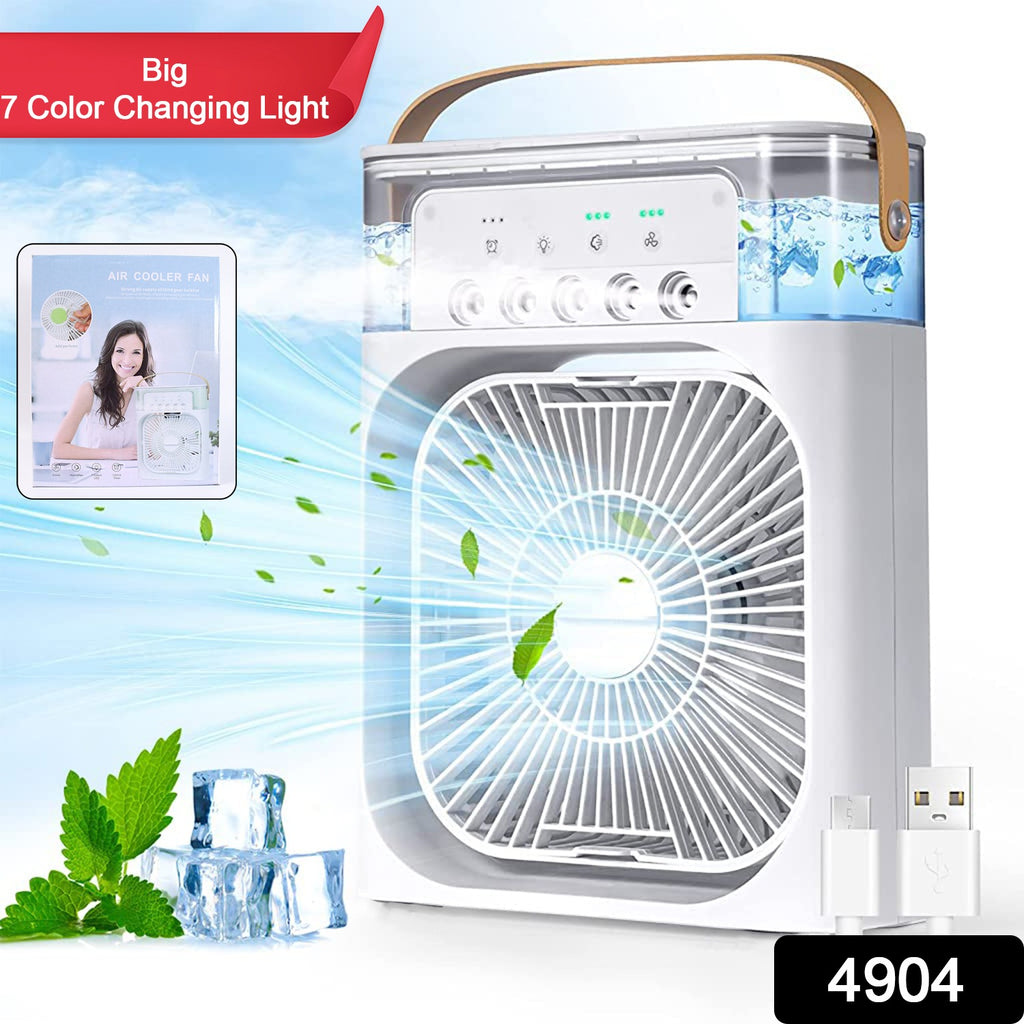 Portable Air Conditioner Fan 7 Color Light (1 Pc)