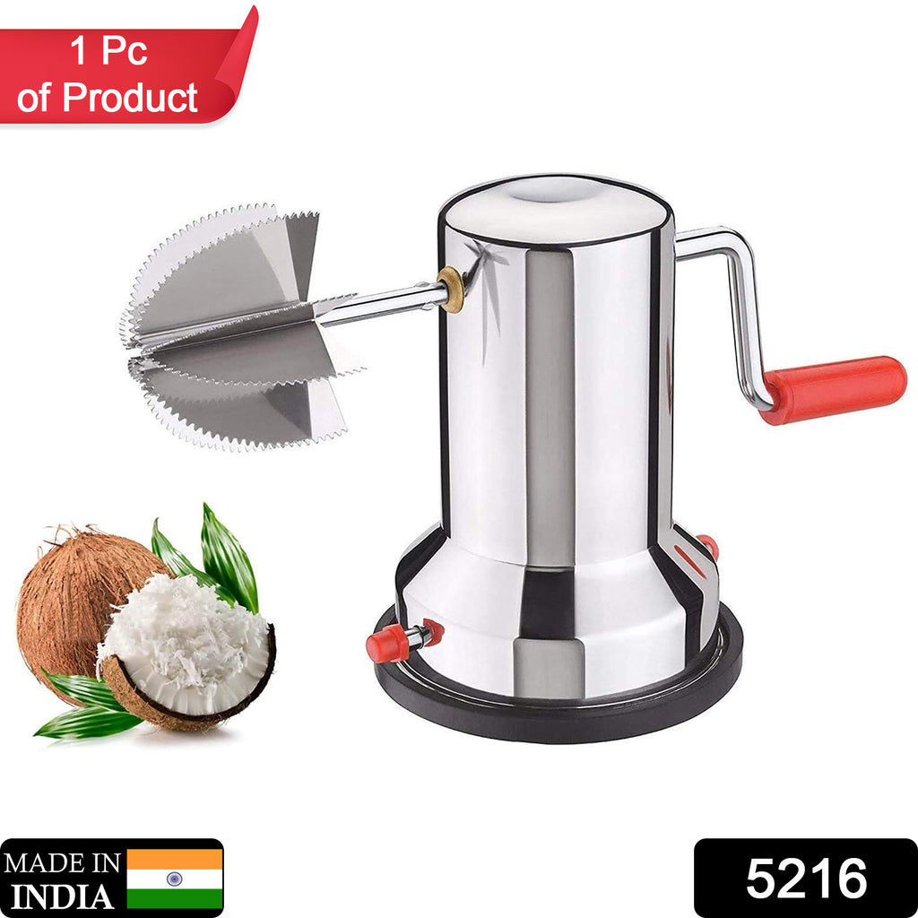Manual Steel Coconut Scraper for Home & Kitchen Use (1 Pc)