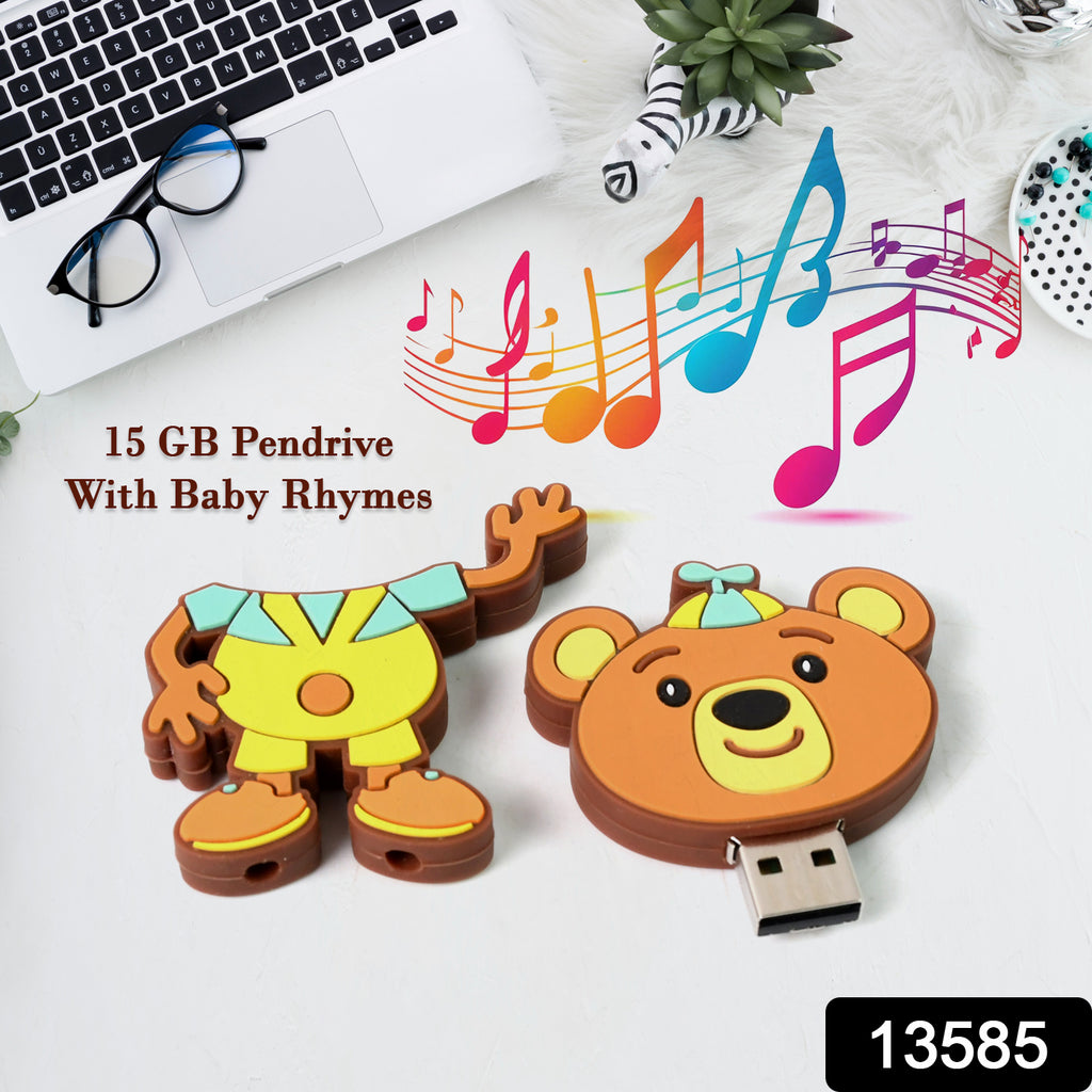 Portable Cartoon USB Pen Drive Flash Disk 15 GB