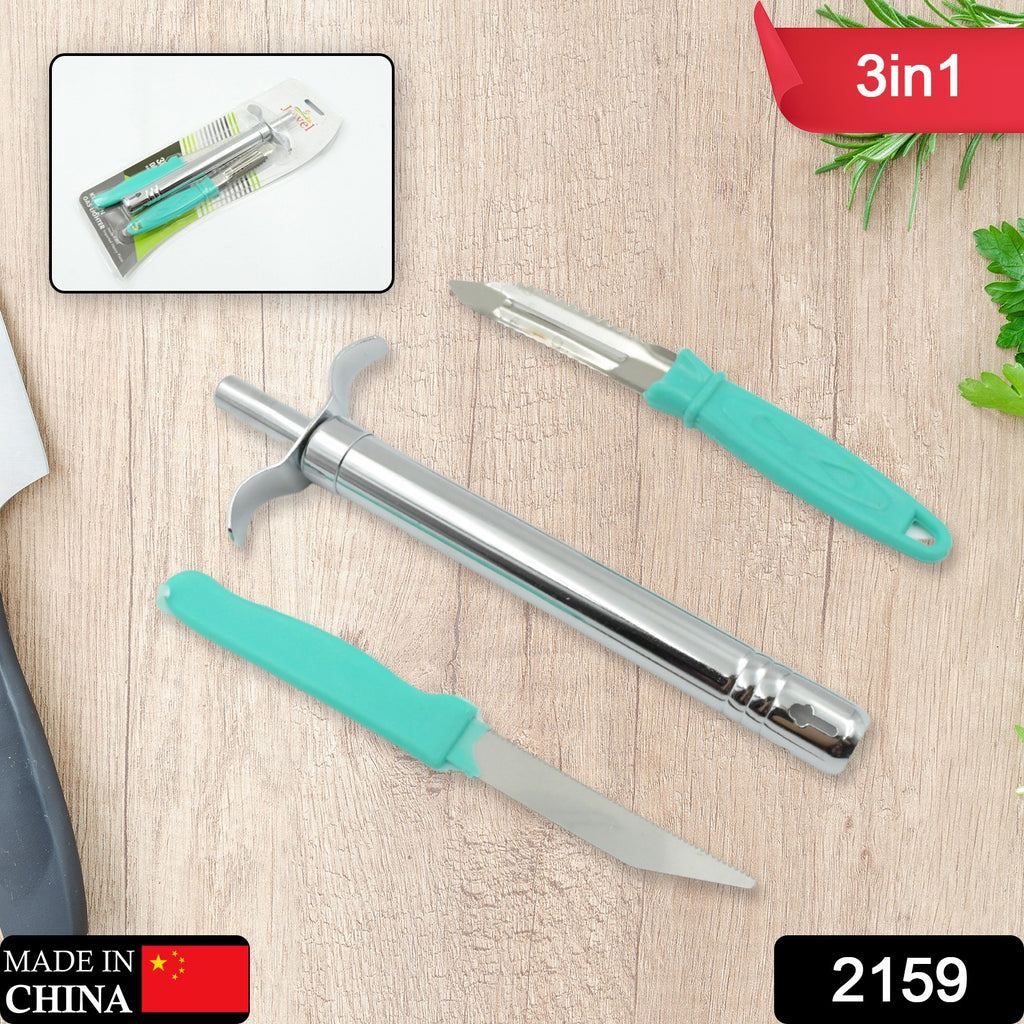3-in-1 Kitchen Combo: Lighter, Knife & Peeler