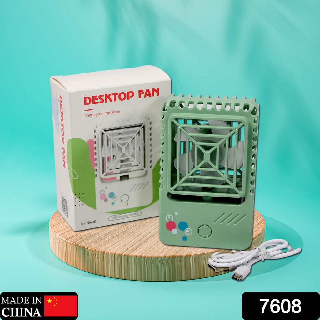 Rechargeable Mini Desk Fan for Office & Home Use