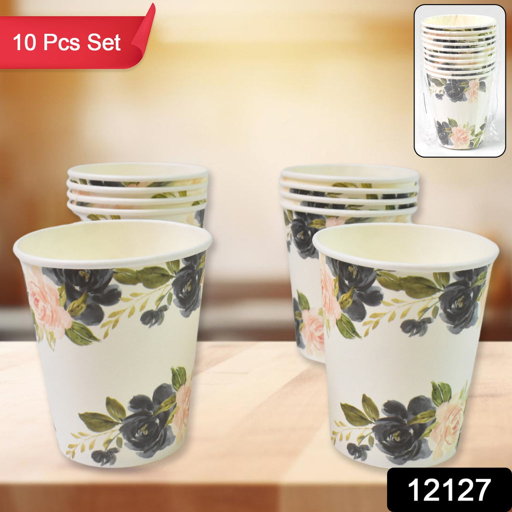 Disposable Paper Cups Tea Coffee Cups (10 Pcs Set)