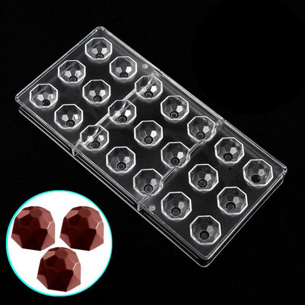 3D Diamond Shape Polycarbonate Chocolate Mould - H03144