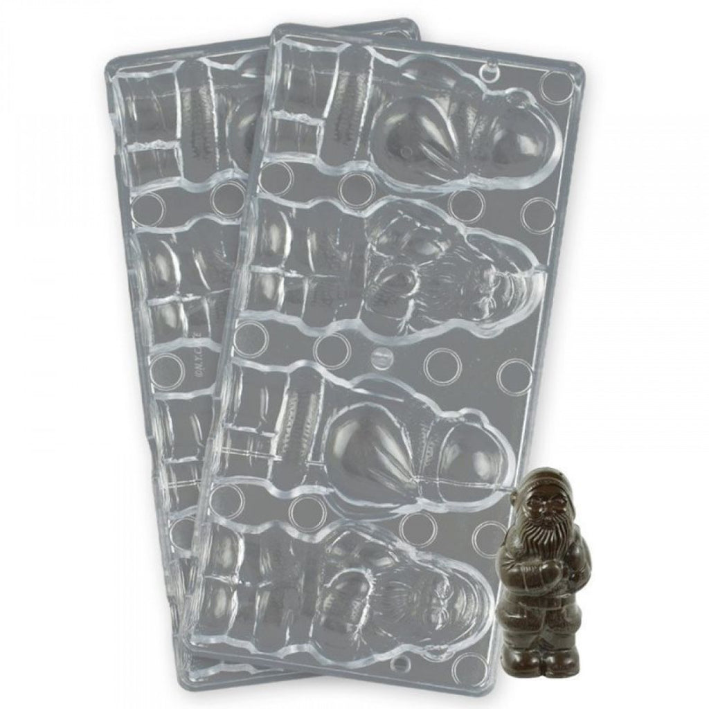 3D Santa Claus Polycarbonate Chocolate Mould - H03147