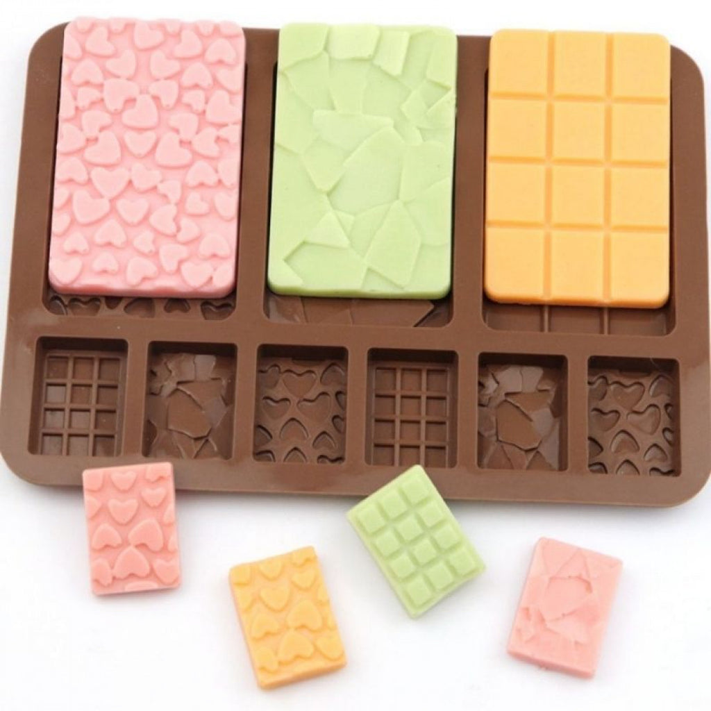 Assorted Bar 9 Cavity Silicone Chocolate Mould - H03156