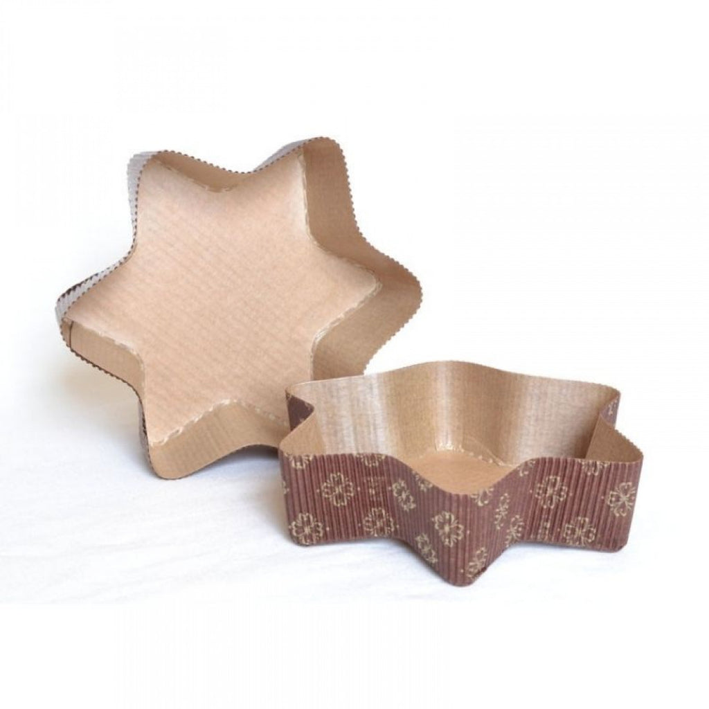 Brown & Gold Star Shape Bake And Serve Cake Mould - H03165