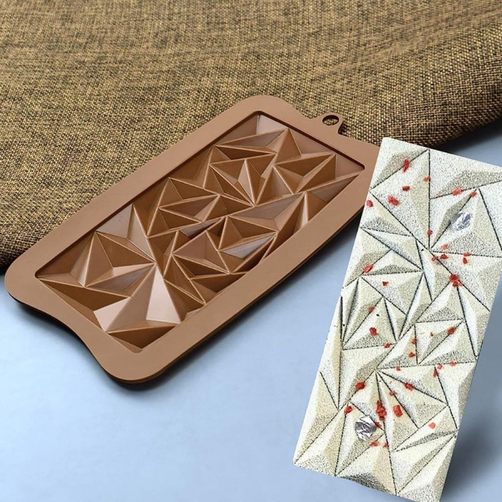 Chocolate Bar Silicone Mould - Full Crystal (Style 8) - H03175