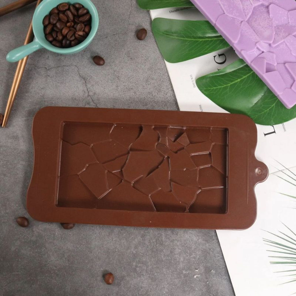 Chocolate Bar Silicone Mould - Hard Cracked Bar (Style 5) - H03176
