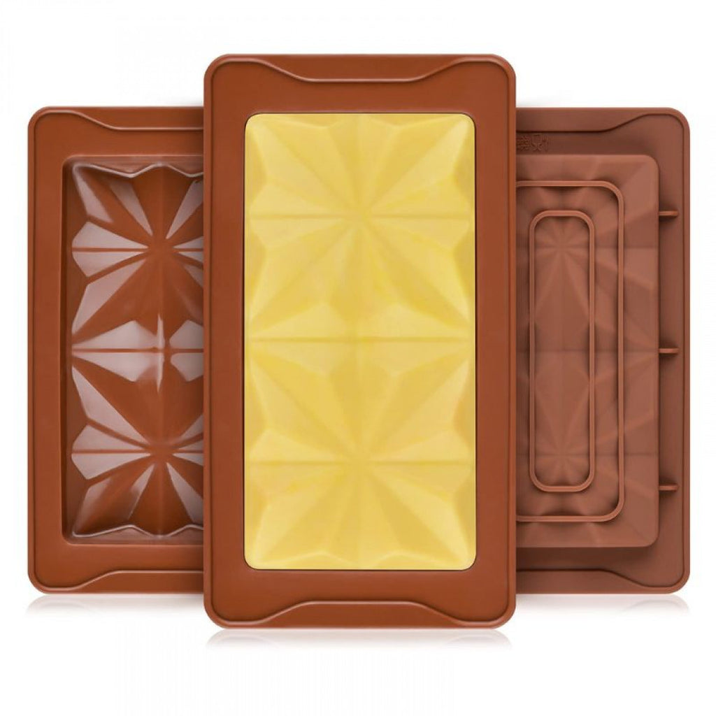 Chocolate Bar Silicone Mould - Squared Star (Style 7) - H03177