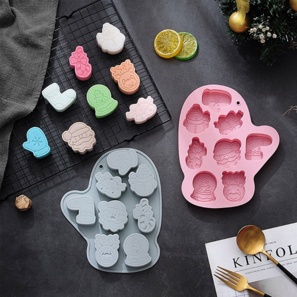 Christmas Theme Silicone Chocolate Mould (Style 2)  - H03180